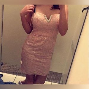 Baby Pink Form Fitting Dress 🩷